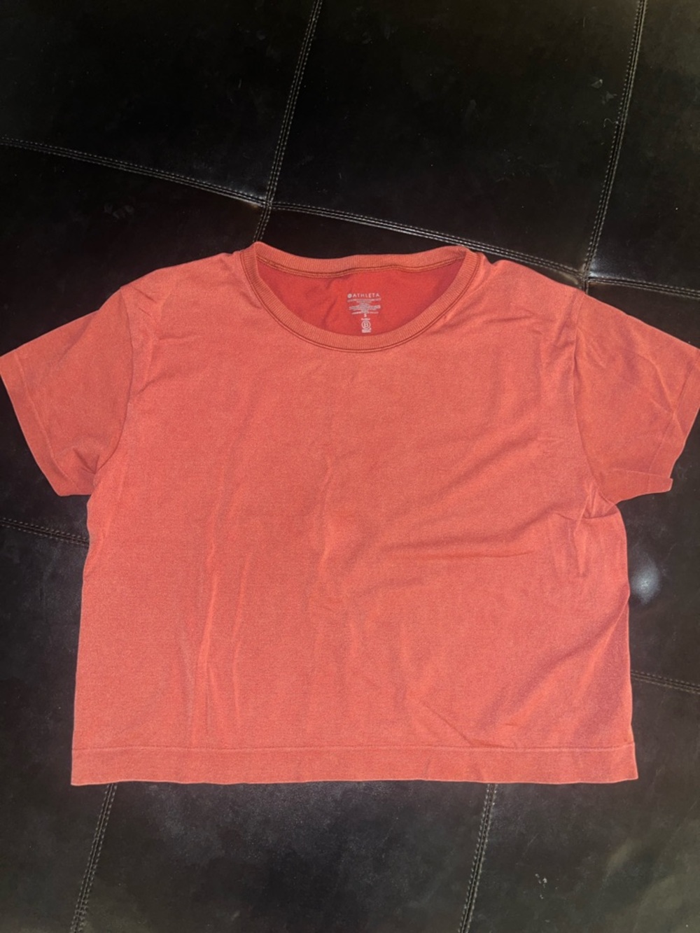 Athleta Burnt Orange Short Sleeve Tee, size small